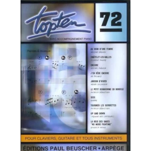 Top Ten N.72 Tous Instruments Avec Paroles