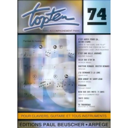 Top Ten N.74 Tous Instruments Avec Paroles