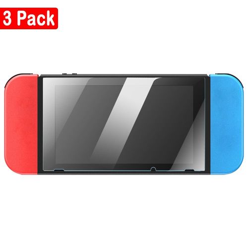 3pcs Pour Le Commutateur - Protecteur D'écran Pour Nintendo Switch,Film En Verre Trempé, Anti-Rayures, Transparent