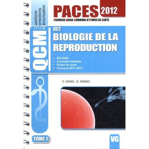 Biologie De La Reproduction Ue2 - Tome 1