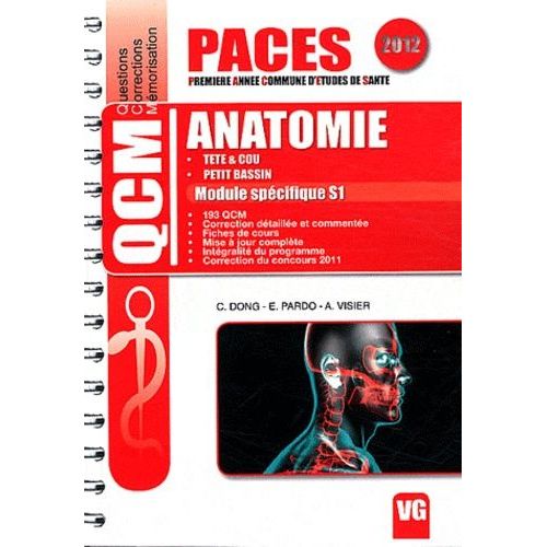 Anatomie Tête & Cou, Petit Bassin - Module Spécifique S1
