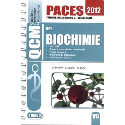 Biochimie Ue1 - Tome 2