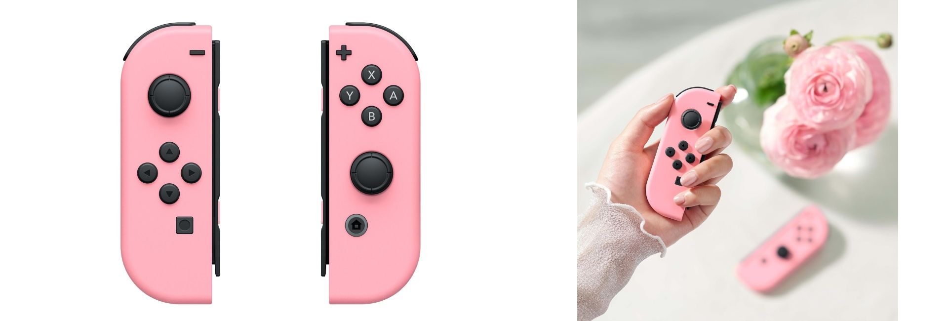 Paire de manettes Joy-Con rose pastel image 1 | Rakuten
