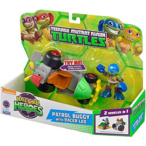Teenage Mutant Ninja Turtles 14096701 Ninja Turtles Half Shell Heroes 14096701-Patrol Buggy Avec Racer Leo, Science Fiction Fantasy
