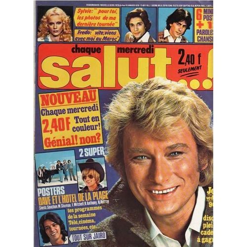 Salut 35 1978 Johnny Hallyday/Frederic Francois/Sheila/Shake/Lenorman/Distel/Jairo/Chaplin/Chamfort/Dave/Marie Myriam/Henri Salvador/Sardou/Vartan