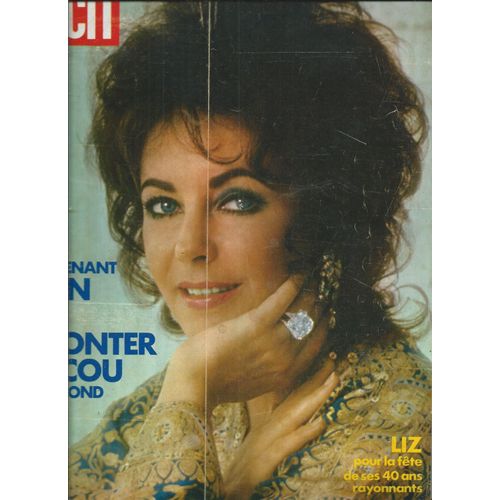 Paris Match 11/03/1972 Liz Taylor, Walter Spanghero, Nino Ferrer, Chez Les Rothchild, Anna Moffo, Annie Girardot, Dali, Hallyday Avec Nenette, Mia Farrow,Charles Bronson,Brassens,Distel,Zizi Jeanmaire