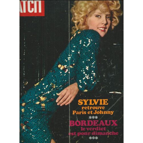 Paris Match 19/09/1970 Sylvie Vartan, Johnny Hallyday, Jochen Rindt, Mary Hemingway, Fellini, Kate Millett, Christine Saint-Cyr, Fanny Coupel, Marika Lannelongue, Casati Stampa, Magma