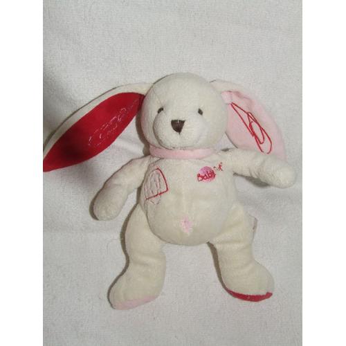 Lapin Babynat Baby Nat Beige Rouge Rose Nombril