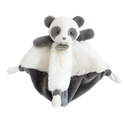 Doudou Panda Blanc Gris Baby Nat Plat Jouet Peluche Mon Petit Panda A Moi Soft Toy Babies Zoo