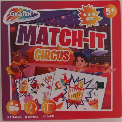 Match-It Circus - Retrouve La Paire - Thème Le Cirque