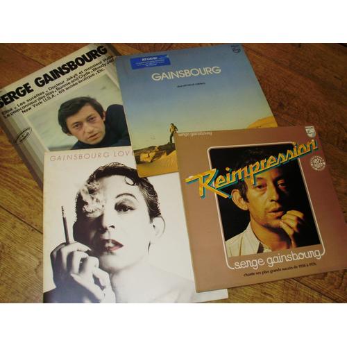 Serge Gainsbourg Lot De 4 Lp : Reimpression + Aux Armes + Love On The Beat + Elisa