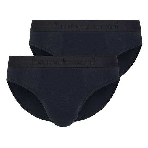 Bruno Banani Slip Homme, Pack De 2 - Flowing, Slip Sport, Coton Stretch, Logo Noir/Gris 2xl (Xx-Large)