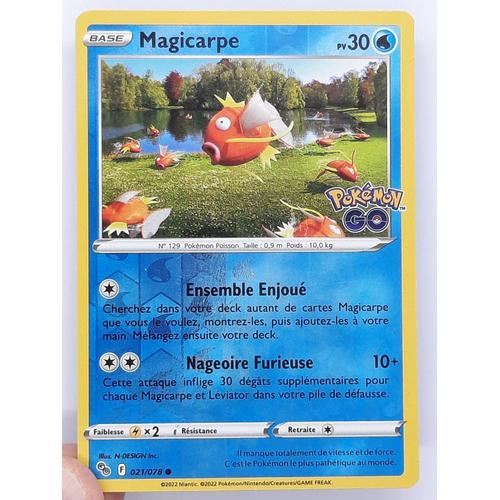 Magicarpe Reverse - Pokémon - Set Pokémon Go - 021/078 - Eb10.5 - Française