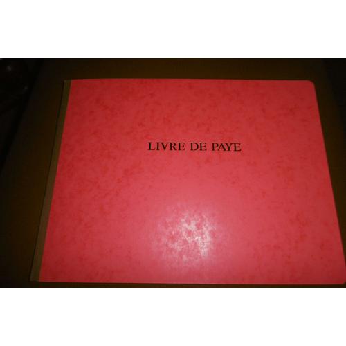 Le Dauphin Registre Livre De Paye 24x32cm 50 Pages Rouge 51737
