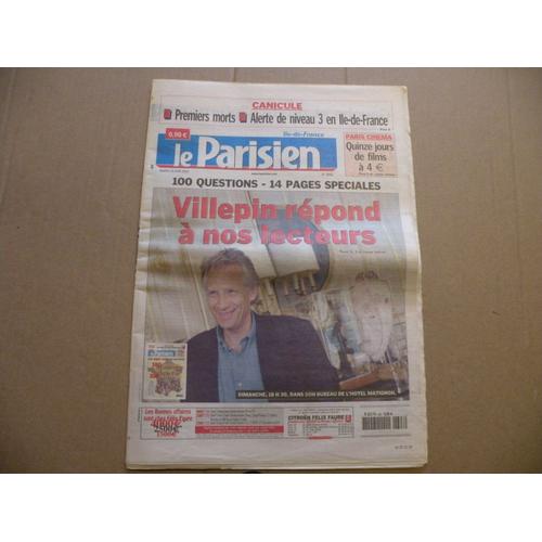 Brade Le Parisien Edition Ile De France N° 18911 Du Mardi 28 Juin 2005