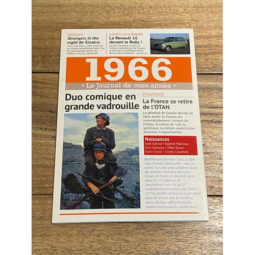 Carte Le Journal De Mon Année 1966