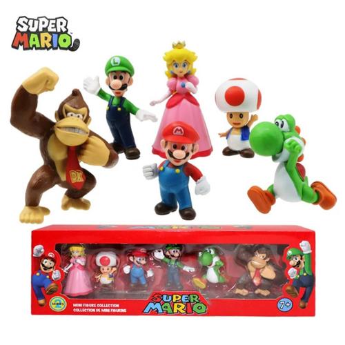 Lot 6 Figurines Super Mario