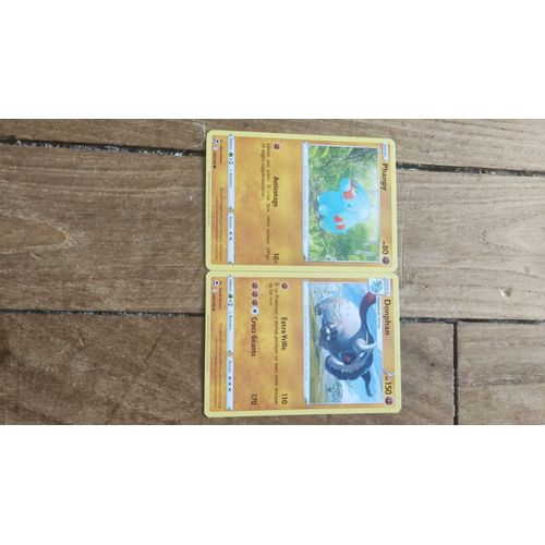 Cartes Pokemon Phanpy +Donphan Épée Et Bouclier Tempête Argentée