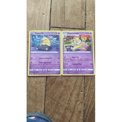 Cartes Pokemon Soporifik + Hypnomade Épée Et Bouclier Tempête Argentée