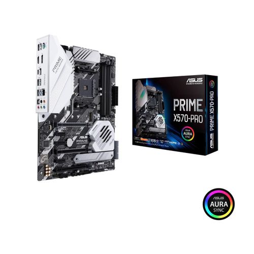 ASUS Prime X570-Pro Ryzen 3 AM4 avec carte mere PCIe Gen4, double M.2, HDMI, SATA 6 Gb/s USB 3.2 Gen 2 ATX