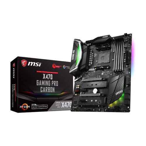 MSI PERFORMANCE GAMING X470 GAMING PRO CARBON AM4 AMD X470 SATA 6 Gb/s USB 3.1 HDMI ATX Carte mere AMD