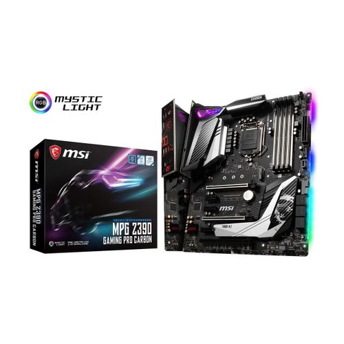 MSI MPG Z390 GAMING PRO CARBON LGA 1151 (serie 300) Intel Z390 HDMI SATA 6 Gb/s USB 3.1 ATX Carte mère Intel