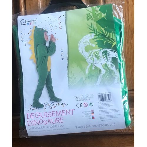 Deguisement Dinosaure Taille 3/4ans