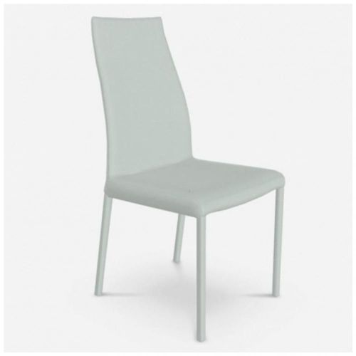 Ozzio Blitz Chaise En Eco-Cuir Blanc