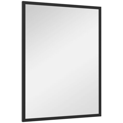 Miroir mural rectangulaire dim. 60L x 80H cm MDF noir - 5
