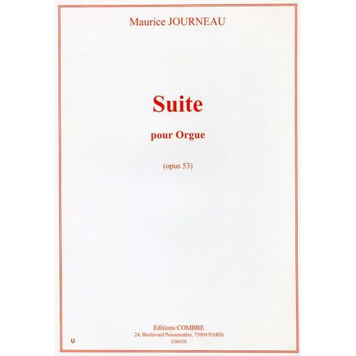 Suite Opus 53 Orgue