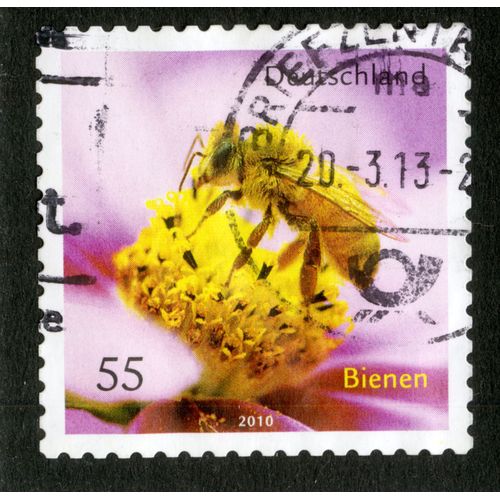 Timbre Oblitéré Deutschland, Bienen, 2010, 55