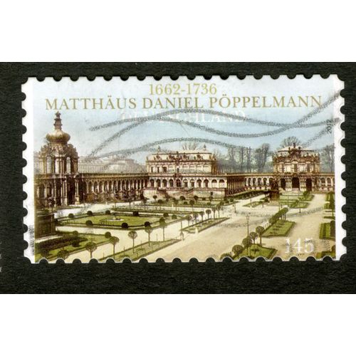 Timbre Oblitéré Deutschland, 1662-1736, Matthäus Daniel Pöppelmann, 2012, 145