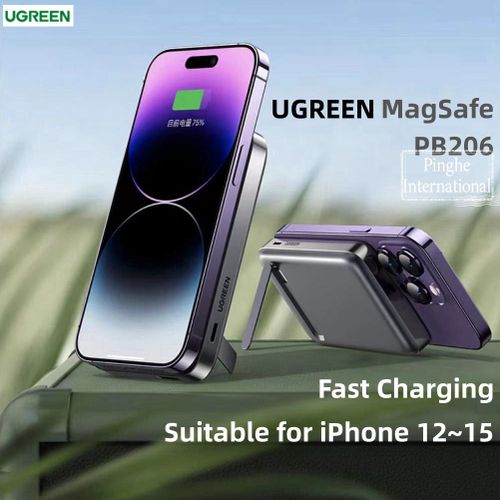 Power Bank With Stand Magsafe + Qi Ugreen Pb206 10000mah (Gray)