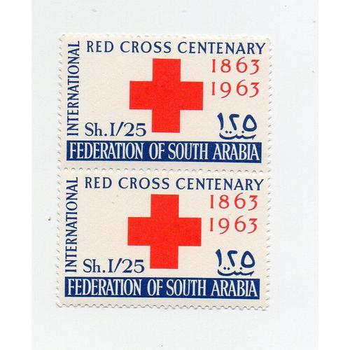 Arabie Saoudite- Lot De 2 Timbres Neufs Non Détachés- Centenaire De La Croix Rouge- Année 1963