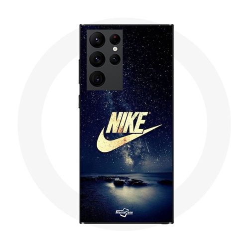 Coque Samsung Galaxy S22 Ultra Nike Logo Doré Nuit Étoilé
