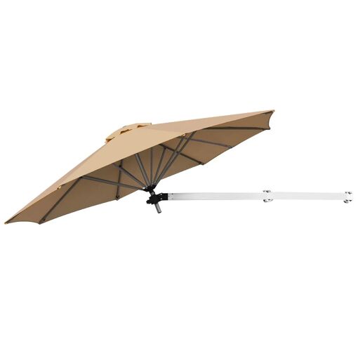 Parasol mural 247 x 184 cm ajustable et inclinable grand