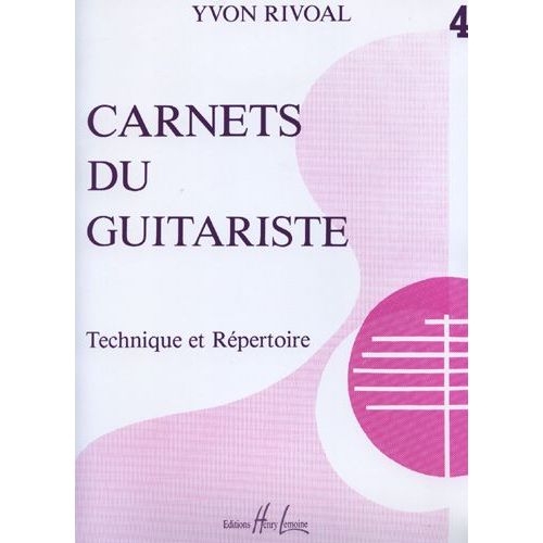 Carnets Du Guitariste Guitare Volume 4