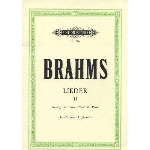 Lieder Hohe Stimme Und Klavier Band 2