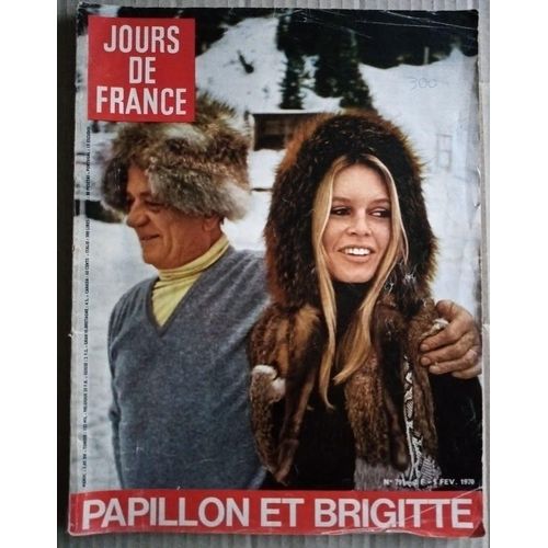 Jours De France N 791 Papillon Et Brigitte Bardot 5 Fevrier 1970