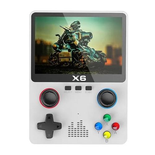 (White 32g) X6 3.5 Pouces Ips Écran Lecteur De Jeu Portable Double Joystick 11 Simulateurs Gba Console De Jeu Vidéo Pour Enfants
