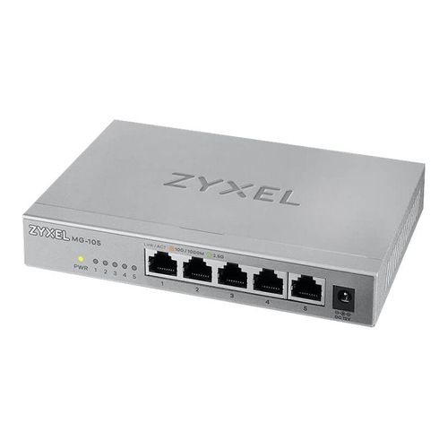 Zyxel MG-105 - Commutateur - non géré - 5 x 100/1000/2.5G Base-T - de bureau