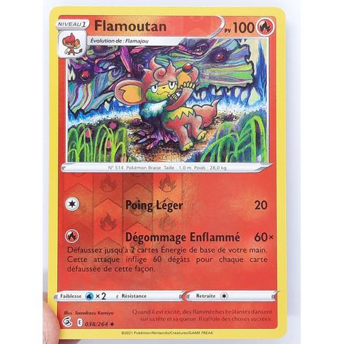 Flamoutan Reverse - Pokémon - Set Poing De Fusion - 038/264 - Eb8 - Française