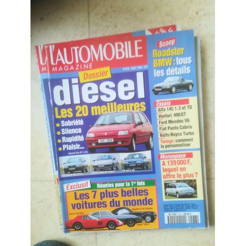 L'automobile Magazine N° 578 Aoüt 94 Les 7 Plus Belles Voitures Du Monde