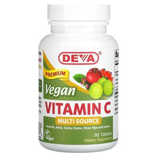 Deva Vitamine C Vegan, Multisources, 90 Comprimés 