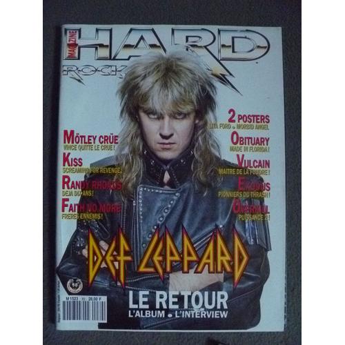 Hard Rock Magazine N° 89, Avril 1992, Motley Crue, Kiss, Def Leppard, Obituary, Overkill, Vulcain, Faith No More, Exodus