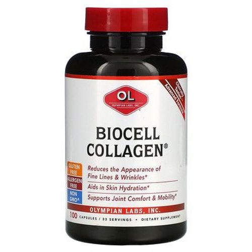 Olympian Labs Collagène Biocell, 1500 Mg, 100 Gélules