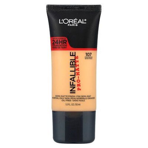 L'oréal Fond De Teint Pro-Matte Infaillible, 107 Beige Frais, 30 Ml 