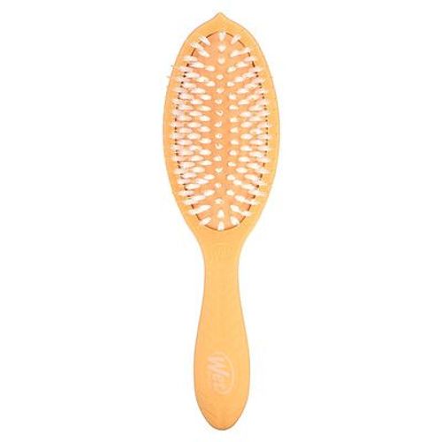 Wet Brush Go Green¿ Brosse Pour Le Soin Et La Brillance À L'huile De Noix De Coco, Orange, 1 Brosse 