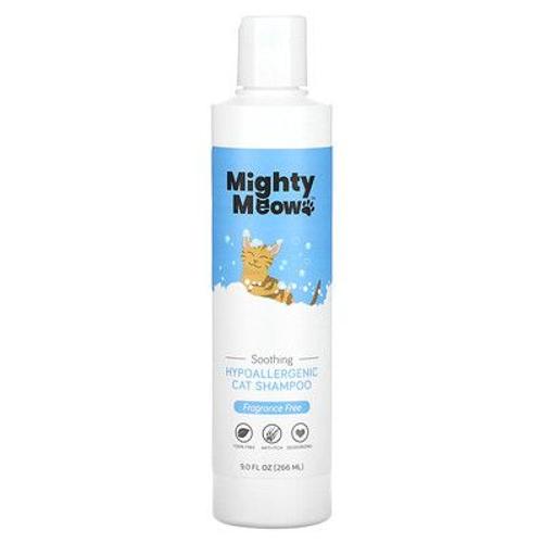 Mighty Mutt Mighty Meow, Shampooing Hypoallergénique Pour Chats, Sans Parfum, 266 Ml