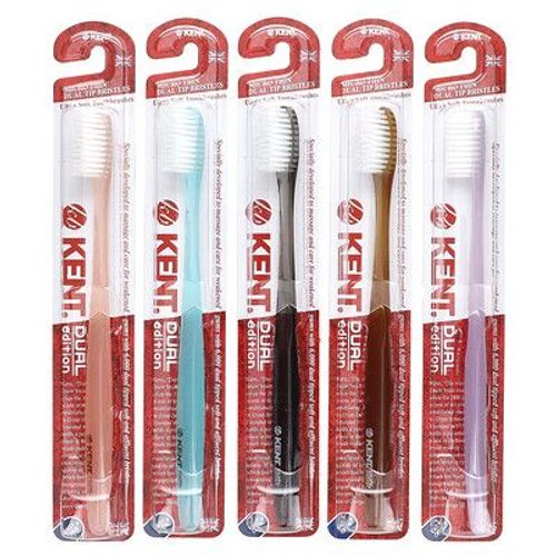 Kent Brosses À Dents Ultradouces, Dual Edition, 5 Brosses À Dents 